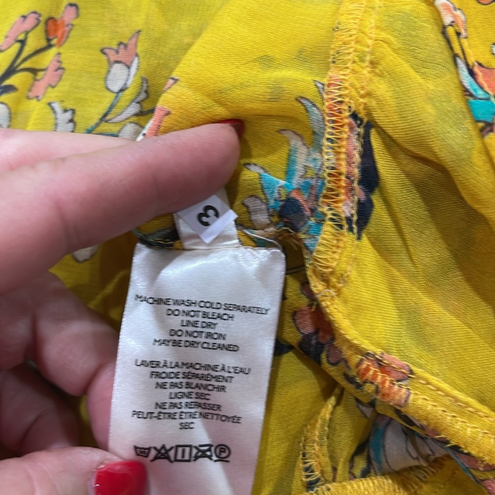 Anthropologie tunic. Sheer top. New with tags. Size L - Picture 6 of 6